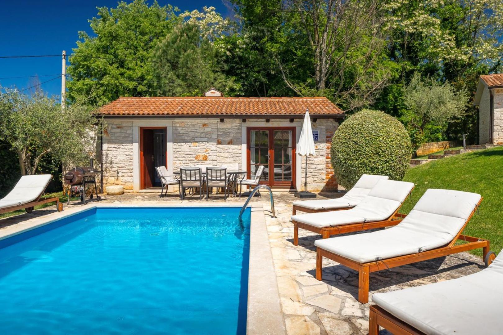 Rustic Villa Cehici With Pool In Sveti Lovrec Jehnici エクステリア 写真