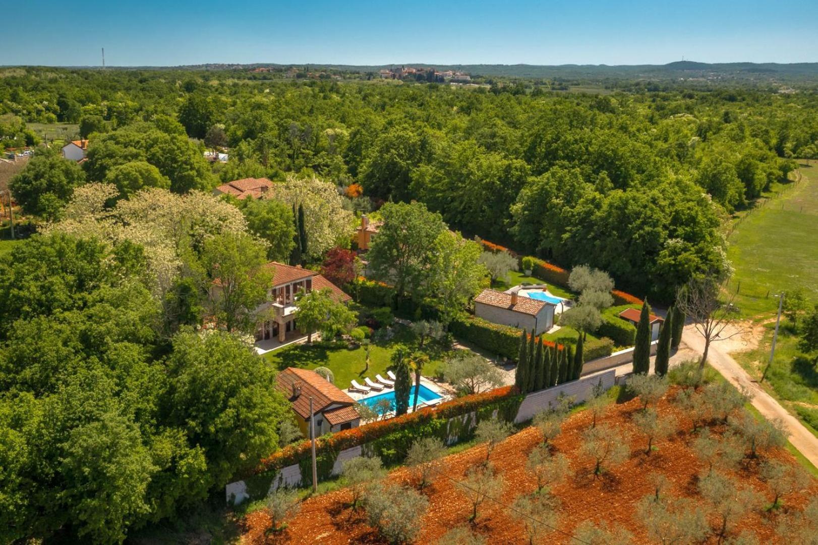 Rustic Villa Cehici With Pool In Sveti Lovrec Jehnici エクステリア 写真